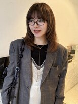 アクシス 栄店(`AXIS)&nbsp;馬渕ミルクティーブロンド/ダークブルー/デジタルパーマ/栄