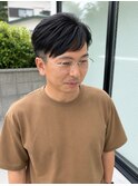 ツーブロック×アッシュ