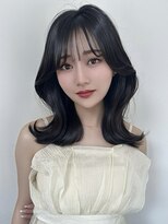 ユーフォリア 銀座本店(Euphoria)&nbsp;【AYAKI】くびれヘア ミディアムレイヤー グレーブラック