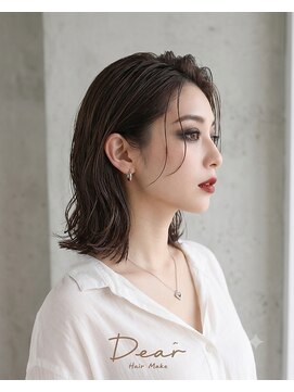 ディアー 生駒店(Dear) 小顔♪白髪ぼかしハイライト×軽めボブ 黒髪からでも☆