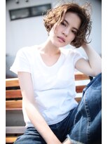 ソイ コンク 下北沢(soi conc)&nbsp;ランダムセンターパートボブ×サファリベージュ