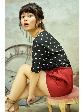 アジュール ヘアデザイン(Aｊu r hair design) ガーリー×ローポニーアレンジ