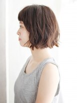 ナル 白山神社参道通り店(nalu)&nbsp;ゆるカールのバルーンボブスタイル