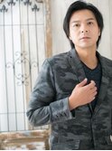 人気の爽やかセミウエットスタイルD(草加)(メンズカット)