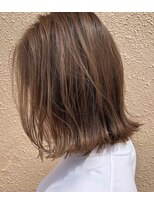 ヘアーデザイン ドア(hair design door)&nbsp;ベージュ×ボブ