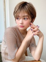 アフロート ディル(AFLOAT D'L)&nbsp;20代30代40代大人かわいいひし形ボブ小顔ショコラベージュ