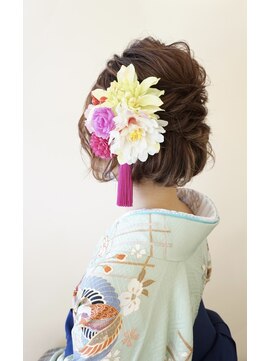 ヘアアンドメイクジップ恵比寿 (Hair＆Make ZIP) ボブアレンジ　袴　着付け