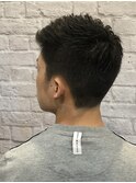 刈り上げショートアップバング