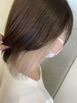 ヘアーモード ケーティー 尼崎本店(Hair Mode KT) ホワイトインナーカラー×外ハネミディアムボブ