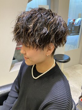 シェル 国分寺(shell) メンズ欲張りスタイル♪ツイストスパイラルパーマ&ハイライト☆