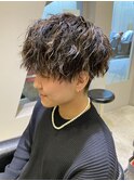 メンズ欲張りスタイル♪ツイストスパイラルパーマ&ハイライト☆