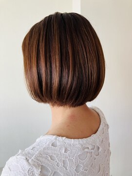 ヘアースペースブルーム プリュス 石橋店(HAIR SPACE BLOOM plus) 【石橋/ショート】髪質改善　白髪ぼかしハイライト、ヘアカラー