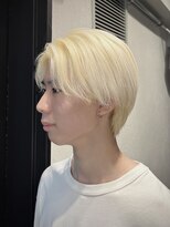 ビンゴ(BINGO)&nbsp;センターパート×抜きっぱなしブロンド ホワイトブロンド