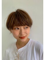 ロンド パルティール 大宮(Lond partir)&nbsp;斜めバング黒髪グレーベージュアッシュブラックショート