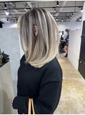 大人気バレイヤージュデザインはこれ!_contrast beige_