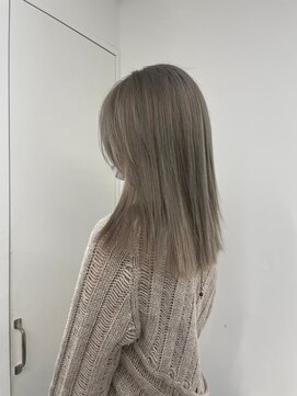 ジーナ 船橋(Zina) 髪質改善＊ロングレイヤーグレーベージュ＊美髪【Zina船橋】