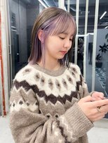 ノエ(noe)&nbsp;切りっぱなしボブ×インナーカラーYI-25