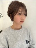 ショートボブ　マッシュショート　ダブルカラー