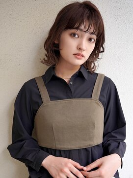 ブゾン(buZon) 【buZon ブゾン】ウェーブボブ☆ダークアッシュレイヤーカット