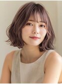 ★暗めカラーグランマッシュフェイスフレーミングデザインカラー