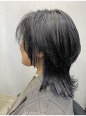 ネイビーブルーハイライト/ボブルフ