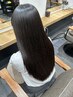 【感動の指通り】SNS話題の自然な美髪酸性ストレート+カット¥18000