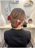 ふわっとシンプルシニヨン
