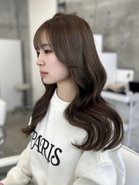 アイシー 表参道(ICY) オリーブベージュ&顔まわりレイヤー