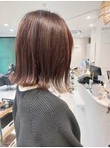 ☆切りっぱなしボブ・ミルクティオレンジ☆メルティーカラー