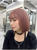 韓国/レイヤー／イメチェン/ホワイト/外ハネポブ/美髪/渋谷
