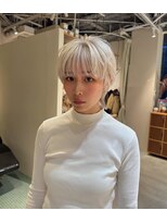 エルム 原宿 表参道(yelm)&nbsp;ショートウルフ/ホワイトカラー