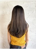 オンブレグレージュオリーブベージュくびれミディ大人美人