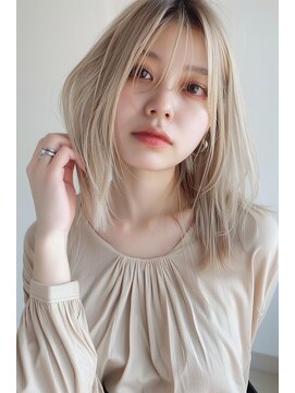 ラナ 新宿(lana) ミディアム/似合わせ/ハイトーン/【lana hair新宿】