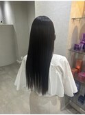 グレージュ/縮毛矯正