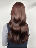 秋のブリーチなし◎大人可愛いラベンダーブラウンロング
