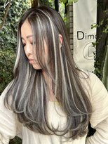 ディモアンド 表参道(Dimo&)&nbsp;xハイライト/イメチェン/ホワイトブロンド/外ハネボブ/美髪/