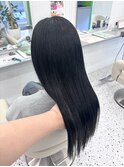【ビフォーアフター】エクステ/黒髪ストレートロング