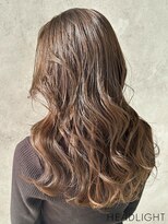 アーサス バイ ヘッドライト 新潟京王店(ursus by HEADLIGHT)&nbsp;くびれレイヤーロング×ミルクティーブラウン