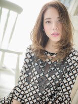 モッズ ヘア 福岡姪浜店(mod's hair)&nbsp;mod's姪浜/ミルクティーブロンドかきあげバングシャギーカットj