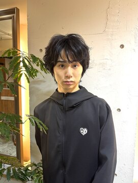 アンサルトポイ(unsarto poi) ラフな質感のニュアンスパーマ