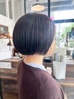 ヘアーループレル(Hair ruup Rell design works)&nbsp;大人ショートボブ×ブリーチなしハイライト【那覇安里】