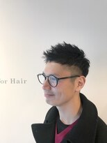 デザインフォーヘアー(De:sign for Hair) メガネ×ツーブロ