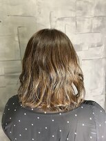 ヘアサロンエム 大宮東口(HAIR SALON M)&nbsp;デザインカラー/厚めバング/ローライト/スリークボブ