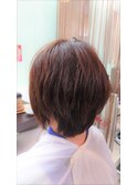 ボリュームが気になる方必見♪丸みショートボブ☆彡