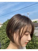【LS HAIR菊地】アッシュベージュ×ショートボブ