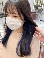 ミンクス 原宿店(MINX)&nbsp;ブリーチ一回～ブルーインナーカラー