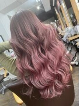 ユートピア(U topia) バレイヤージュ/ハイライト/秋/ピンクカラー