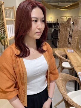 ココルアナ(coco luana) オレンジカラー/韓国風/ブリーチ/ケアブリーチ