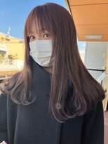 ジーナ 西新(Zina) [Zina西新]髪質改善/ぱっつん前髪/大人ガーリー/チョコレート