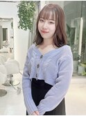 透明感あるピンクベージュにオージュアでツヤミディアム☆
